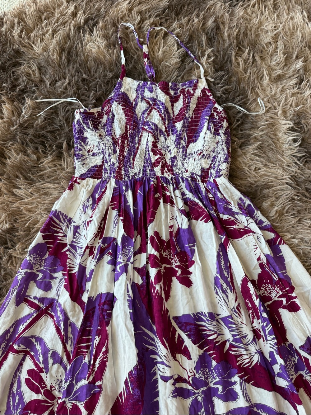 Free people purple floral maxi dress